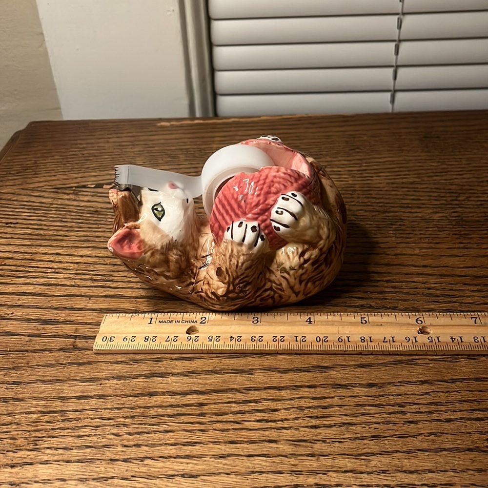 Vintage Whimsical Cat Tape Dispenser - Picture 6 of 8